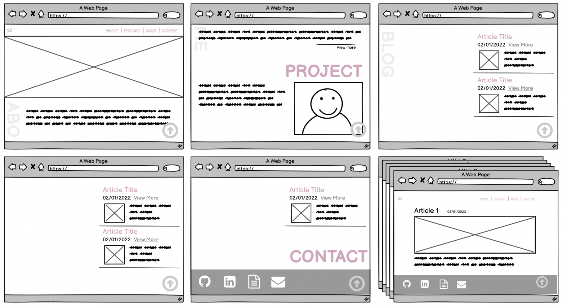 Wireframes-browser Screen